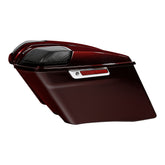 HR3 Twisted Cherry CVO Stretched Saddlebags with Speaker Lids For 14-23 Harley Touring